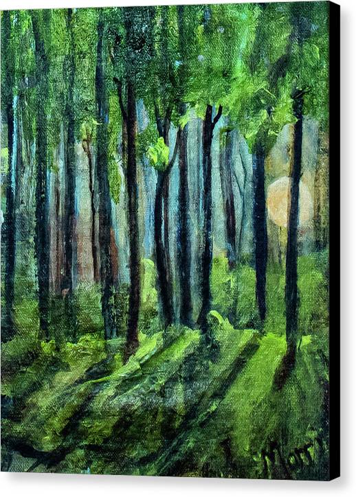 Woodland Moonrise - Canvas Print