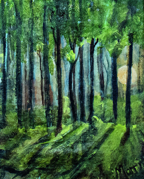 Woodland Moonrise - Art Print