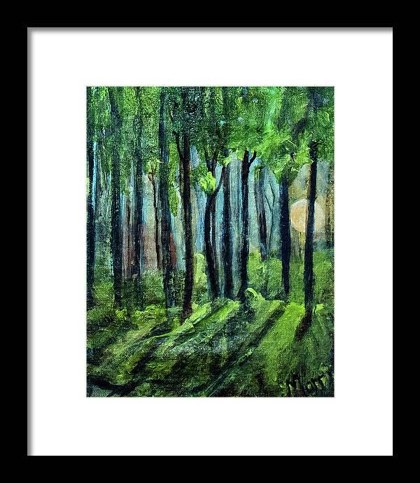 Woodland Moonrise - Framed Print