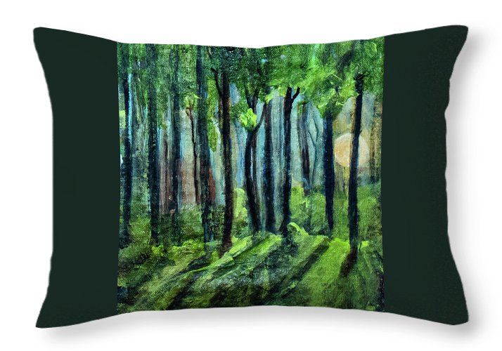 Woodland Moonrise - Throw Pillow