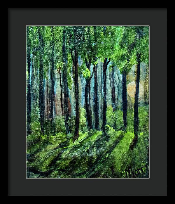 Woodland Moonrise - Framed Print