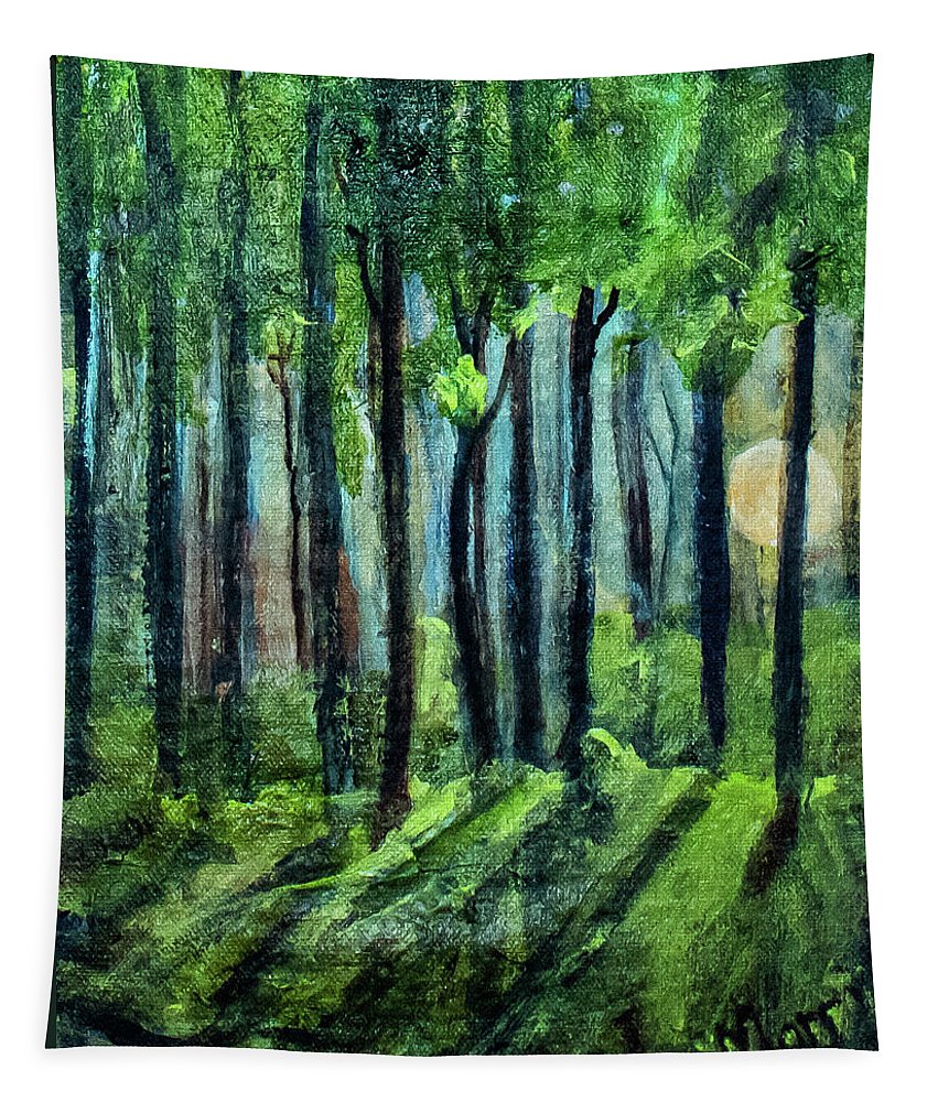 Woodland Moonrise - Tapestry